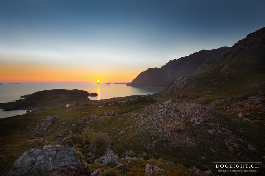 Le soleil de minuit en Norvège