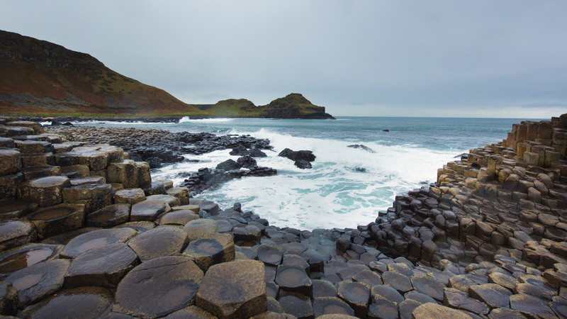 La Chaussée des Géants en Irlande en pleine hiver - Photographe Céline Mugnier