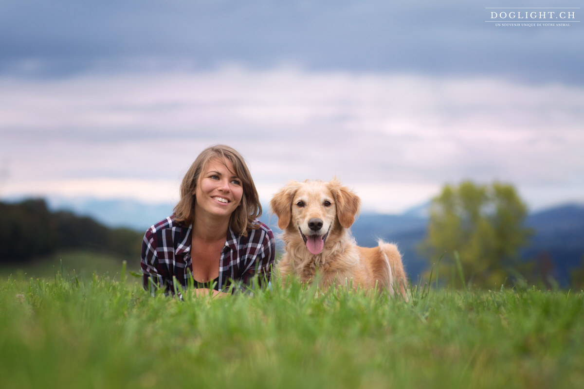 Portrait golden et sa maîtresse